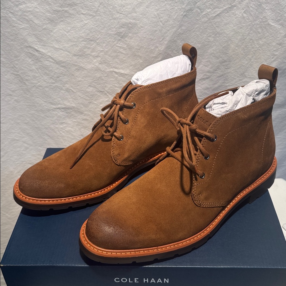 🆕 Cole Haan Men's Tan Suede Chukka Boots